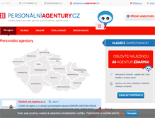 Tablet Screenshot of personalniagentury.cz